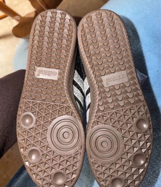 Adidas Brillantes Negro y Plata