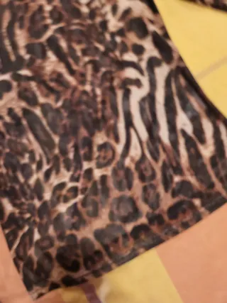 Camiseta animal print transparente