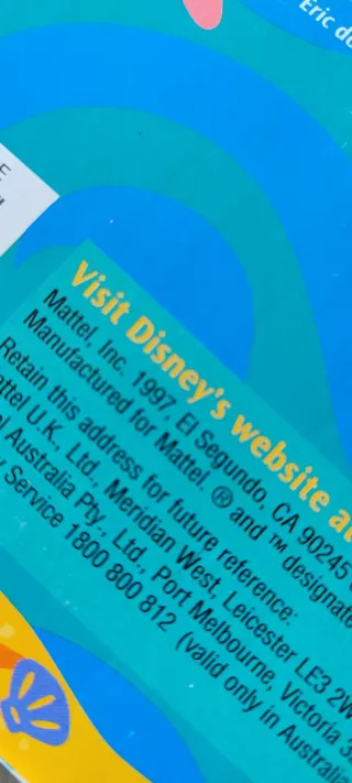 Muñeco Príncipe Eric y Max Disney La Sirenita