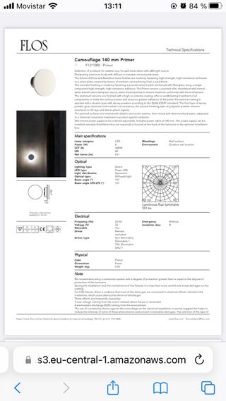 Lampada da esterno Flos Camouflage 14 cm. F1311000