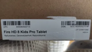 Tablet Amazon Fire HD 8 Kids Pro Negra