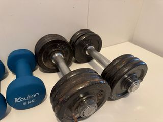 Pack Pesas Ejercicio: Mancuernas y Kettlebell