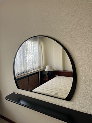 Espejo pared semiredondo