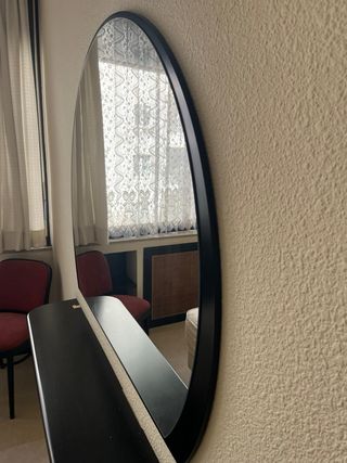 Espejo pared semiredondo