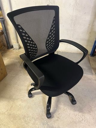 NUEVA!! Silla de oficina ergonómica negra