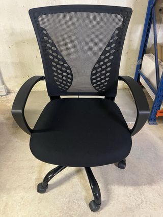 NUEVA!! Silla de oficina ergonómica negra