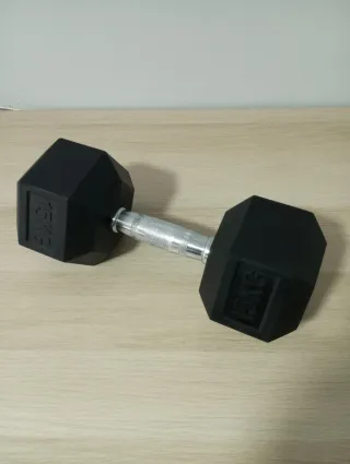 Mancuerna Hexagonal 15 kg 1 unidad COMO NUEVA!!