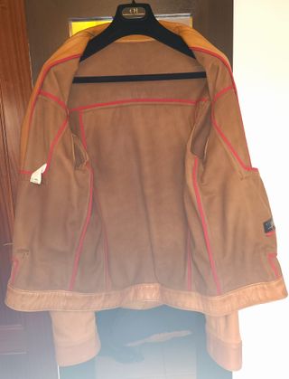 Cazadora Piel Carolina Herrera Beige/Marrón