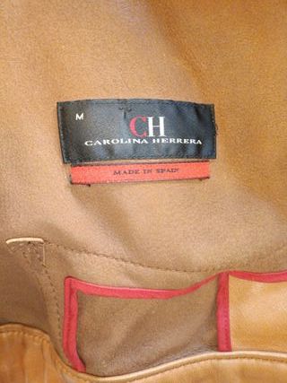 Cazadora Piel Carolina Herrera Beige/Marrón