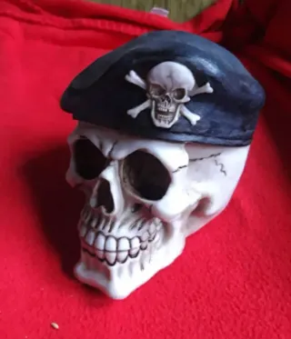 Calavera militar con gorra