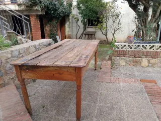 Mesa antigua madera rústica para restaurar