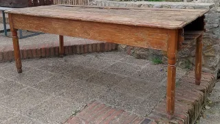 Mesa antigua madera rústica para restaurar