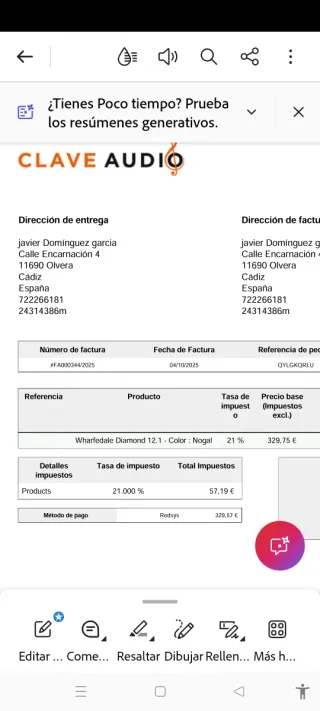 2 altavoces Waferdale Diamond 12.1