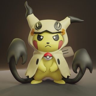 Figura 3D Pikachu cosplay Mimikiu