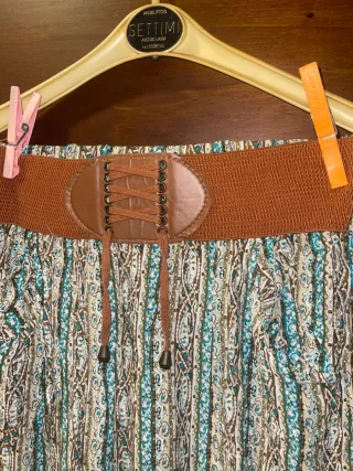 Pantalone fantasia casual con fascia elastica