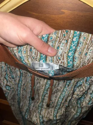 Pantalone fantasia casual con fascia elastica