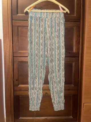 Pantalone fantasia casual con fascia elastica