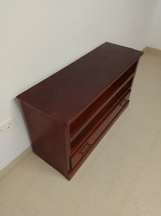 Mueble TV madera 110x54x64