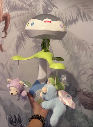 Móvil de cuna ositos voladores
