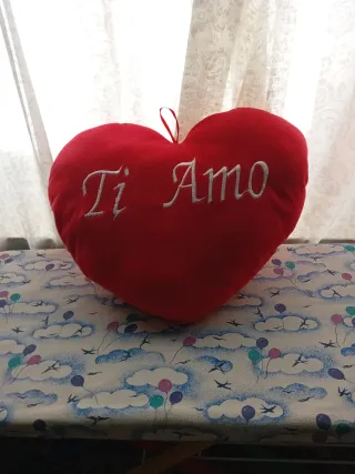 Cuscino cuore rosso Ti Amo