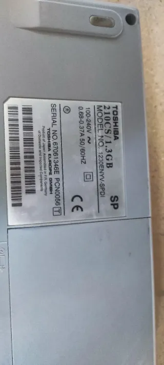 Ordenador Vintage Toshiba Satellite