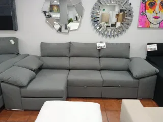 Sofá chaise longue cama arcón aqualine