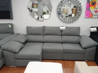 Sofá chaise longue cama arcón aqualine
