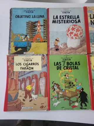 8 Comics Tintin Antiguos Lomos Carton