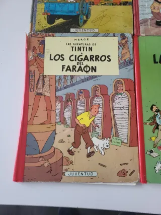 8 Comics Tintin Antiguos Lomos Carton