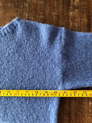 Jersey Indi&Cold azul con alpaca talla mas grande