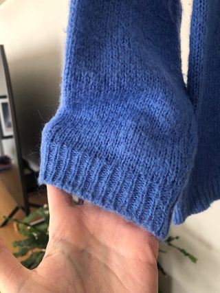 Jersey Indi&Cold azul con alpaca talla mas grande
