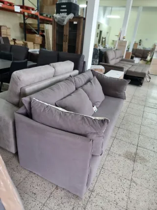 Sofá 2 plazas color gris Nuevo