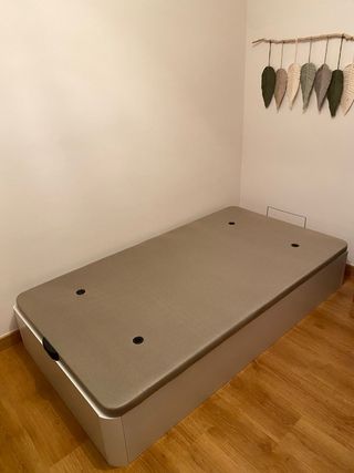 Cama 105cm con canapé abatible