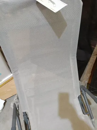 Essenciel - Tumbona Siesta de Acero Gris