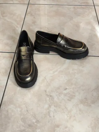 Mocassini donna vera pelle interno in pelle