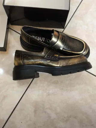 Mocassini donna vera pelle interno in pelle