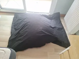 Pouff puff muy grande color negro