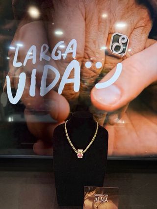 Cadena Cubana Oso 18k Oro