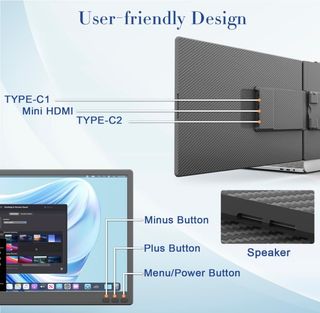 Monitor Portátil 14" para PC 13-17