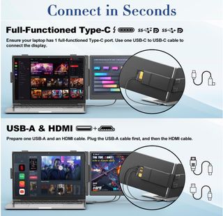 Monitor Portátil 14" para PC 13-17