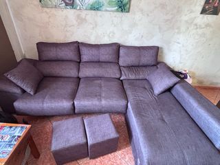 Sofá modular 2 plazas, mas dos butaca, extraible