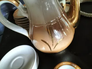 Juego de café antiguo porcelana  12 servicios