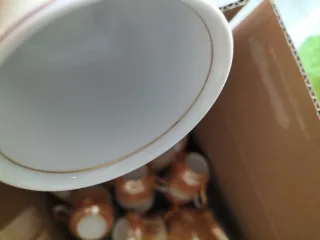 Juego de café antiguo porcelana  12 servicios