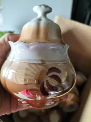 Juego de café antiguo porcelana  12 servicios