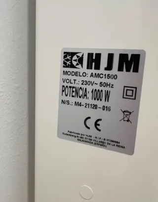 Estufa calor azul para pared