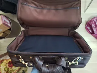 Bolso Portátil y Documentos Piel Marrón 46 x 29 cm