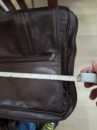 Bolso Portátil y Documentos Piel Marrón 46 x 29 cm