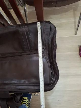 Bolso Portátil y Documentos Piel Marrón 46 x 29 cm