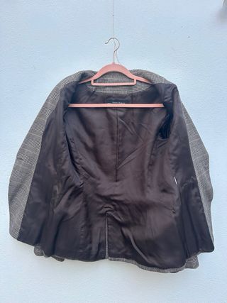 Chaqueta en tonod marrones de pata de gallo Zara