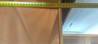 Mueble recibidor cristal y metal